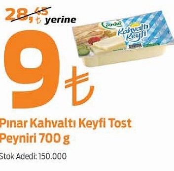 Pınar Kahvaltı Keyfi Tost Peyniri 700 g