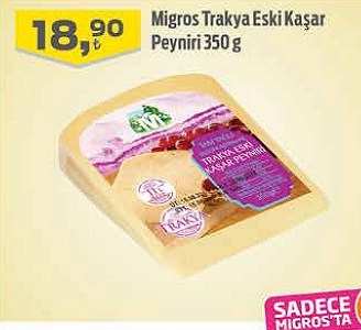Migros Trakya Eski Kaşar Peyniri 350 g