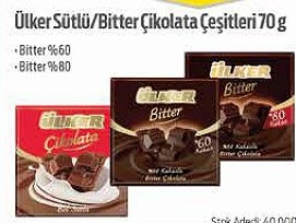 Ülker Sütlü Bitter Çikolata Çeşitleri 70 g