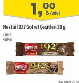 Nestle 1927 Gofret Çeşitleri 30 g