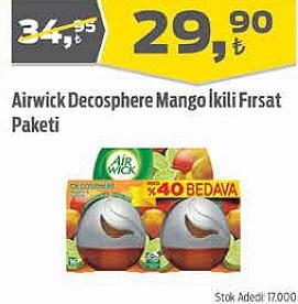 Airwick Decosphere Mango İkili Fırsat Paketi