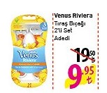 Venus Riviera Tıraş Bıçağı 2li Set