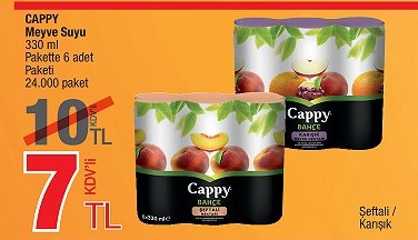 Cappy Meyve suyu