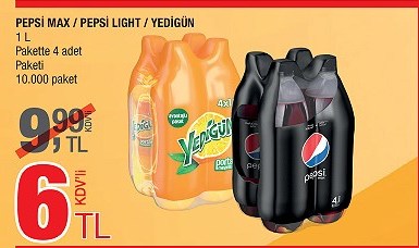 Pepsi Max Pepsi Light Yedigün