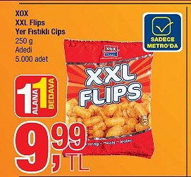 XOX XXL Flips Yer Fıstıklı Cips