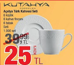 Kütahya Açelya Türk Kahvesi Seti