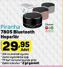 Piranha 7805 Bluetooth Hoparlör