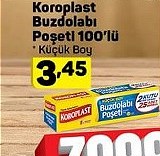 Koroplast Buzdolabı Poşeti 100lü