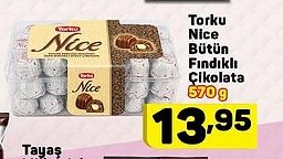 Torku Nice Bütün Fındıklı Çikolata