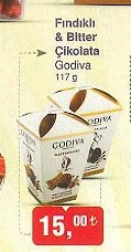 Godiva Fındıklı Bitter Çikolata
