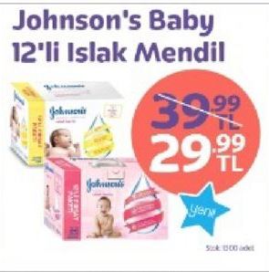 Johnsons Baby 12li Islak Mendil