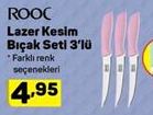 ROOC Lazer Kesim Bıçak Seti 3lü