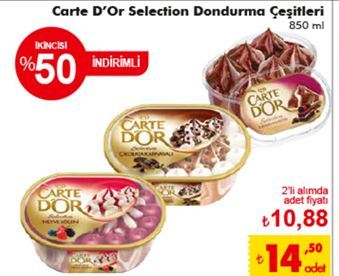 Carte Dor Selection Dondurma Çeşitler