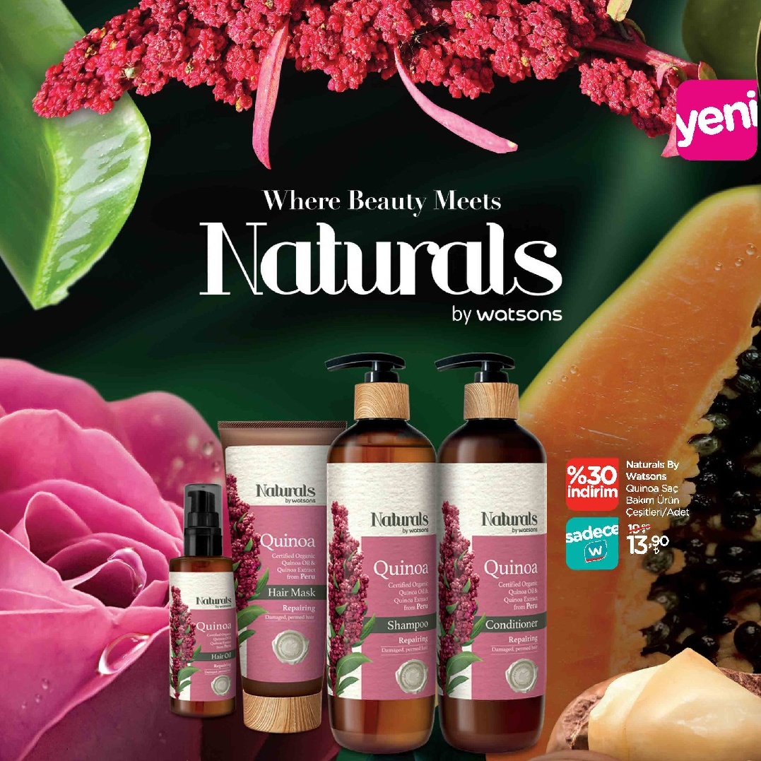 Naturals By Watsons Quinoa Saç Bakım Ürün Çeşitleri