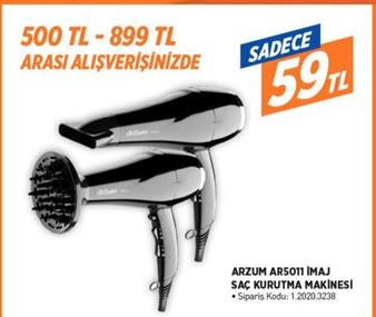 Arzum AR5011 İmaj Saç Kurutma Makinesi