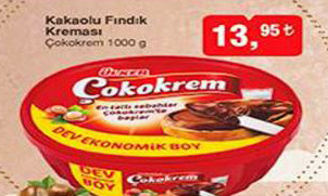 Çokokrem Kakaolu Fındık Kreması
