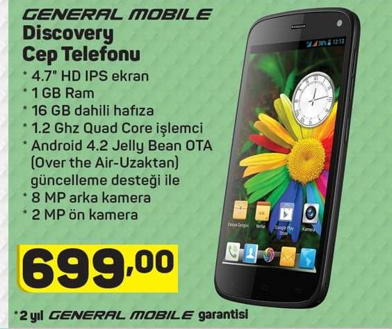 General Mobile Discovery Cep Telefonu