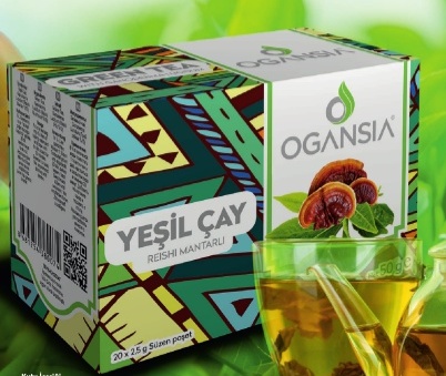 Ogansia Reishi Mantarlı Yeşil Çay