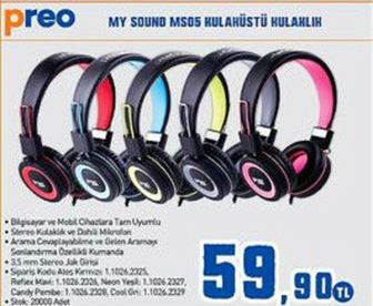 Preo My Sound MS05 Kulaküstü Kulaklık