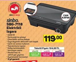 Sinbo SBG 7118 Elektrikli Izgara