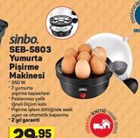 Sinbo SEB 5803 Yumurta Pişirme Makinesi