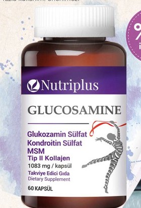 Nutriplus Glukozamin Kondroitin Sülfat MSM Tip 2 Kolojen Kapsül