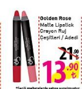 Golden Rose Matte Lipstick Crayon Ruj