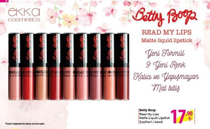 Betty Boop Read My Lips Matte Liquid Lipstick 