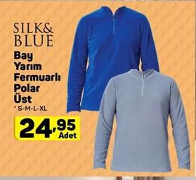 Silk And Blue Bay Yarım Fermuarlı Polar Üst